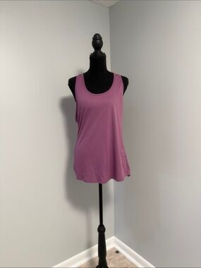 Marika Mauve Scoop Neck Performance Tank